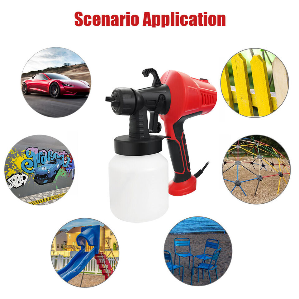 Electric Paint Spray Gun Machine Set