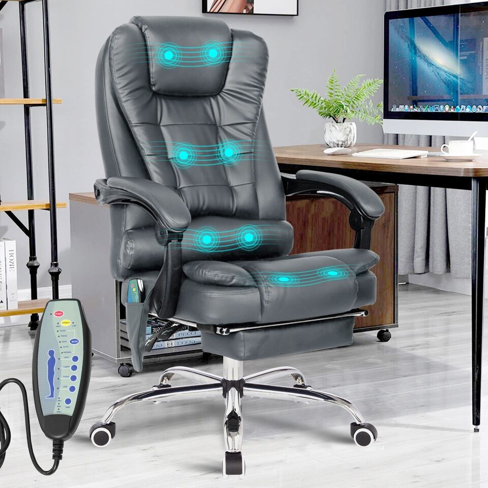 Massage Office Chair Swivel Recliner Computer Desk Gaming Chair