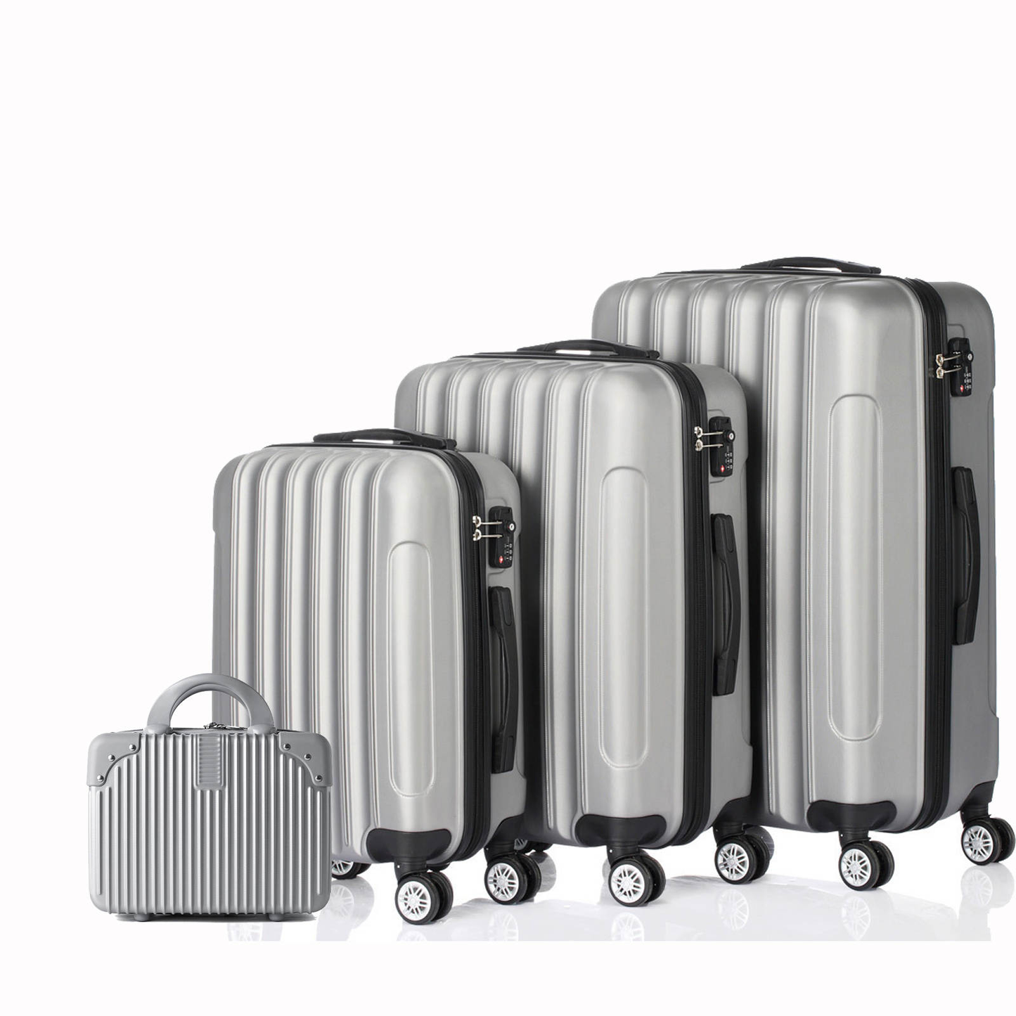 13/20/24/28" ABS Hard Shell Suitcase Set 4