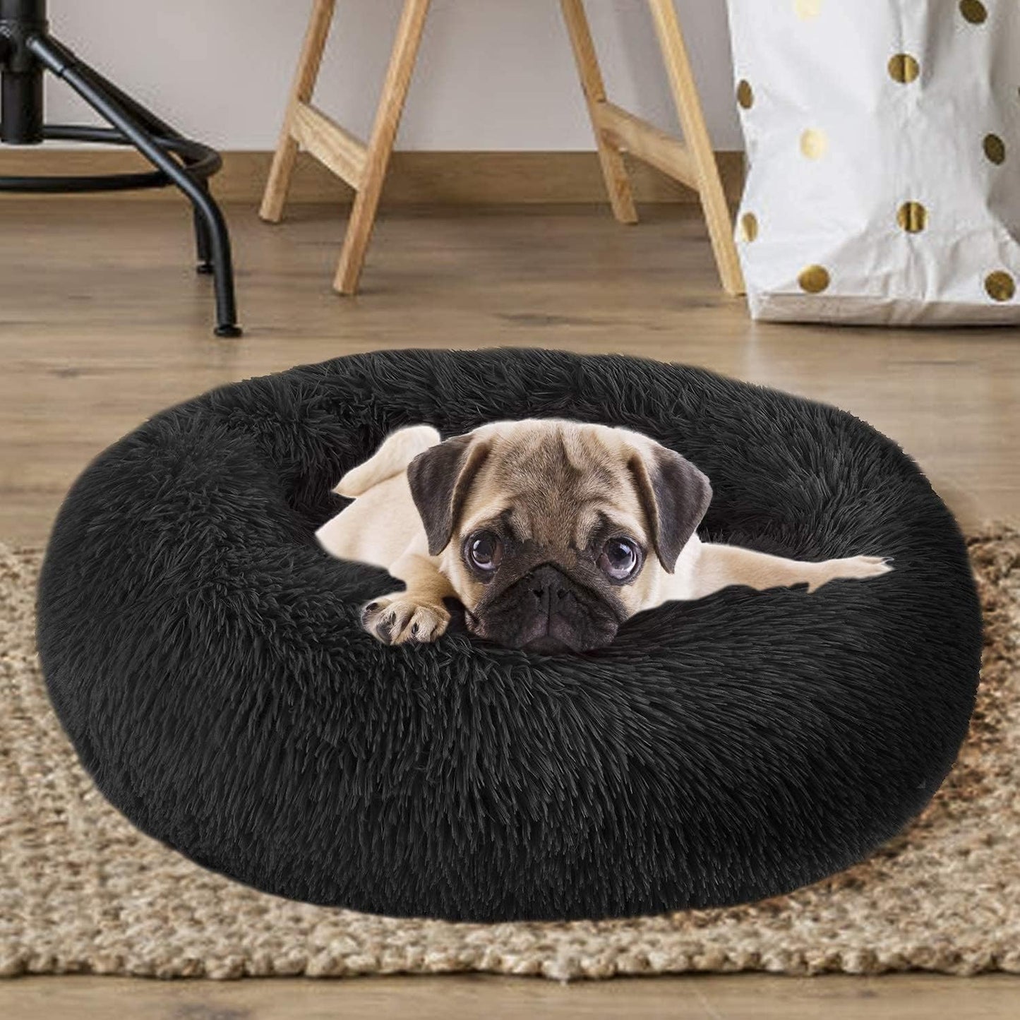 Round Fluffy Soft Pet Cat Dog Bed