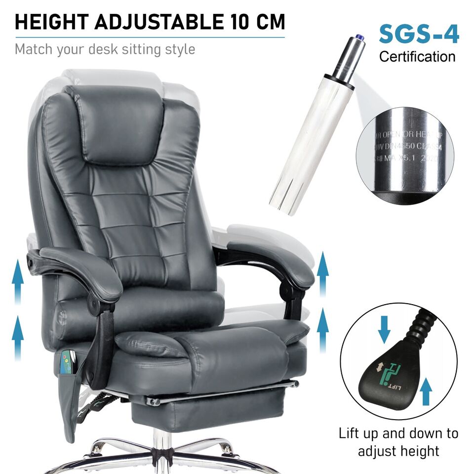 Massage Office Chair Swivel Recliner Computer Desk Gaming Chair