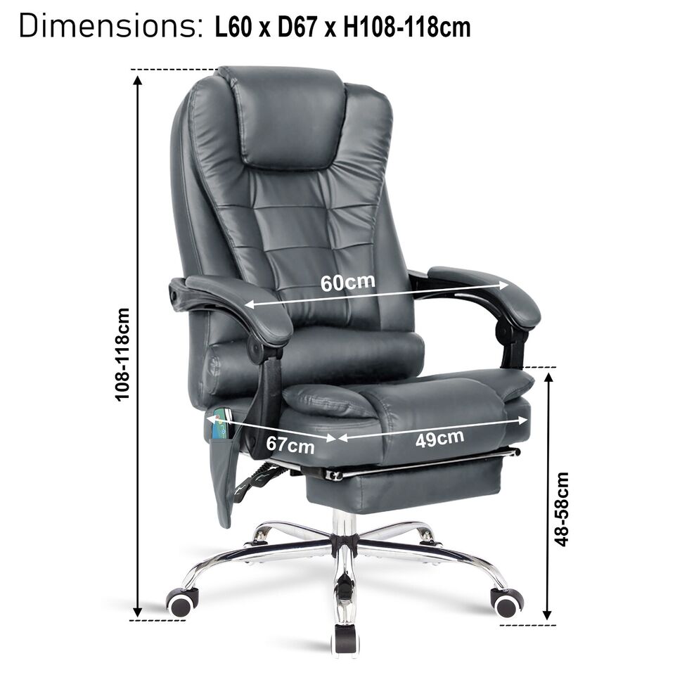 Massage Office Chair Swivel Recliner Computer Desk Gaming Chair