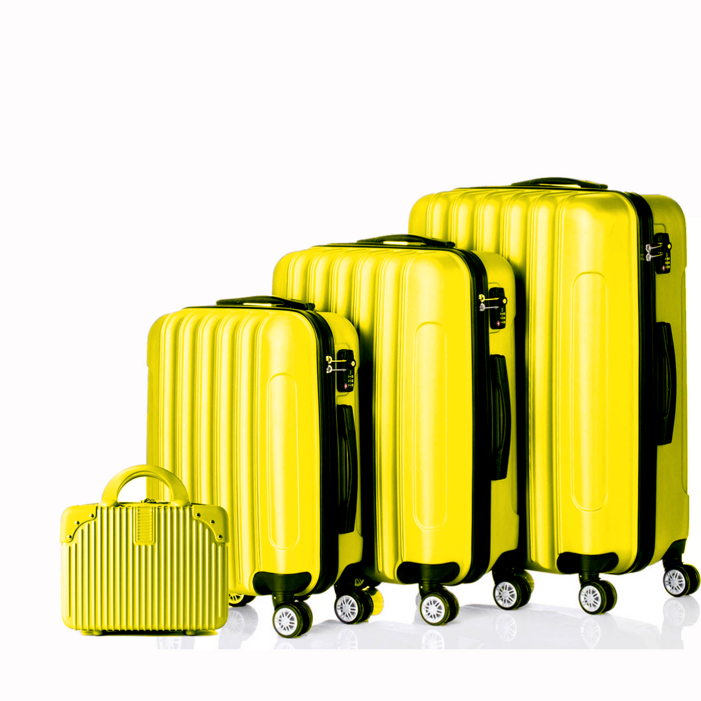 13/20/24/28" ABS Hard Shell Suitcase Set 4