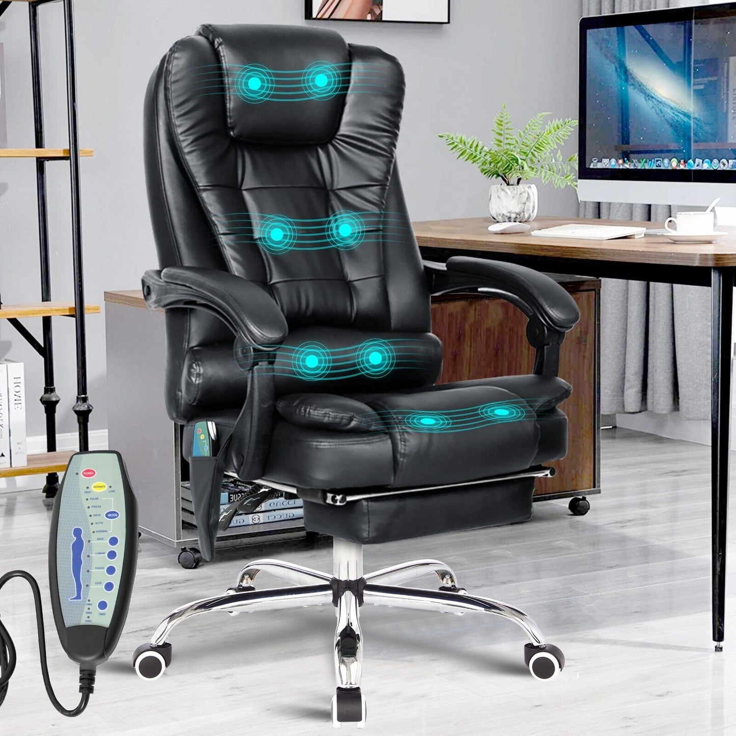 Massage Office Chair Swivel Recliner Computer Desk Gaming Chair