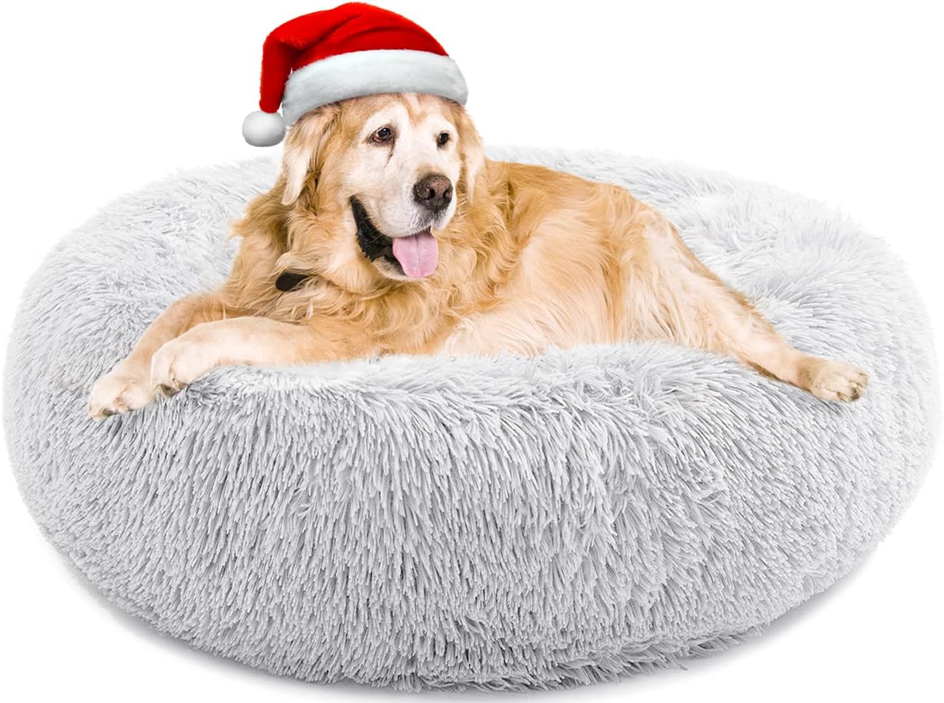 Round Fluffy Soft Pet Cat Dog Bed