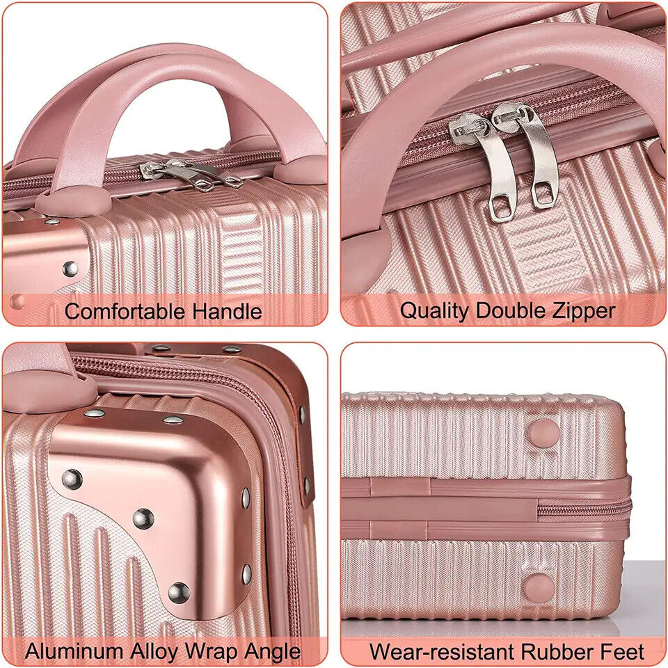 13/20/24/28" ABS Hard Shell Suitcase Set 4