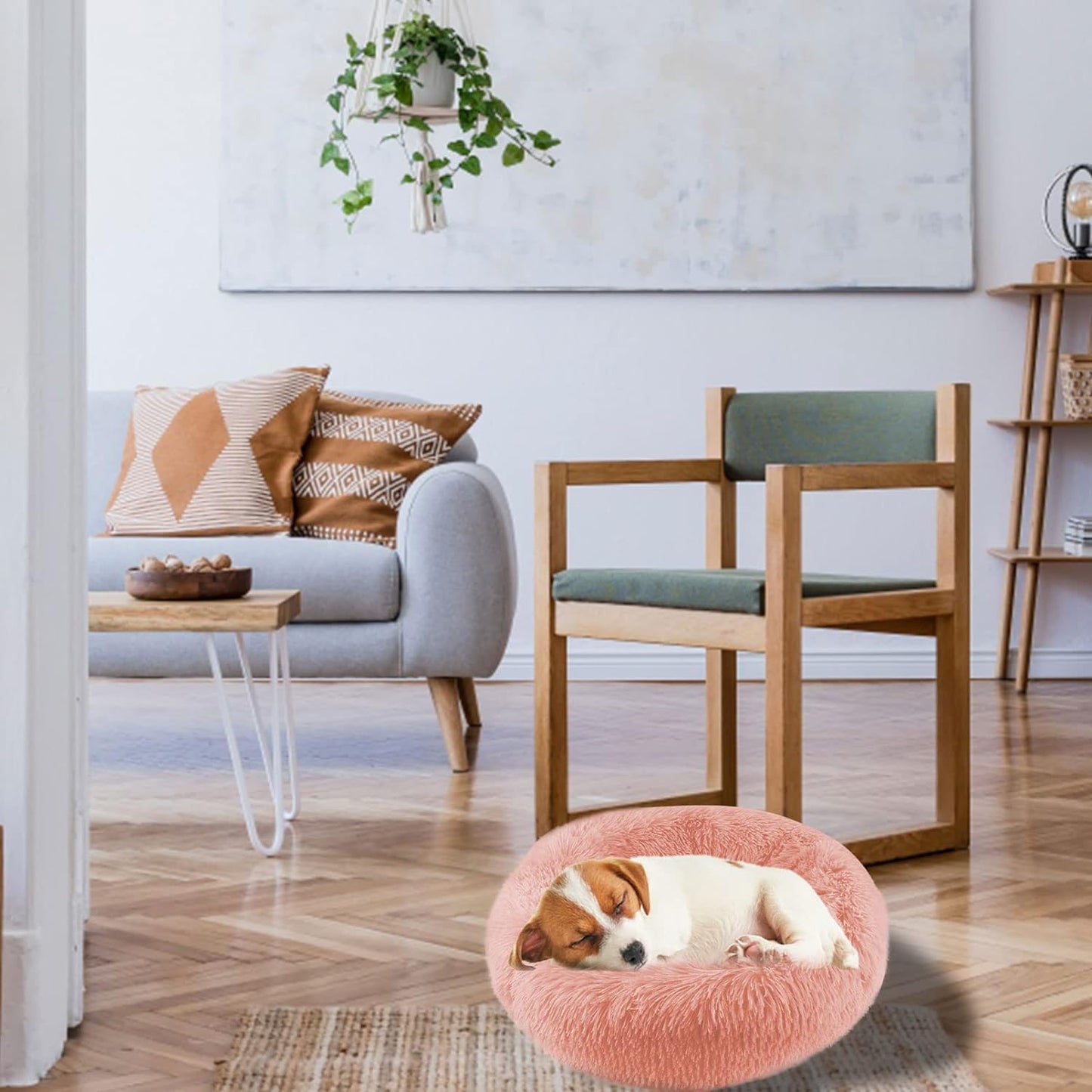 Round Fluffy Soft Pet Cat Dog Bed