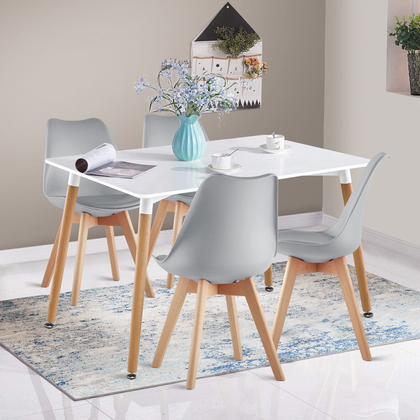 Dining Table and Chairs ( Set of 4 Chair & 1 Table )