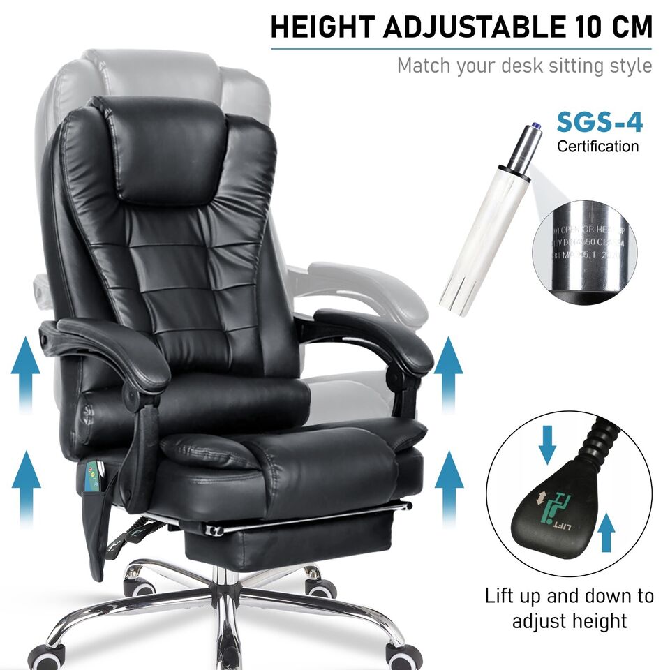 Massage Office Chair Swivel Recliner Computer Desk Gaming Chair