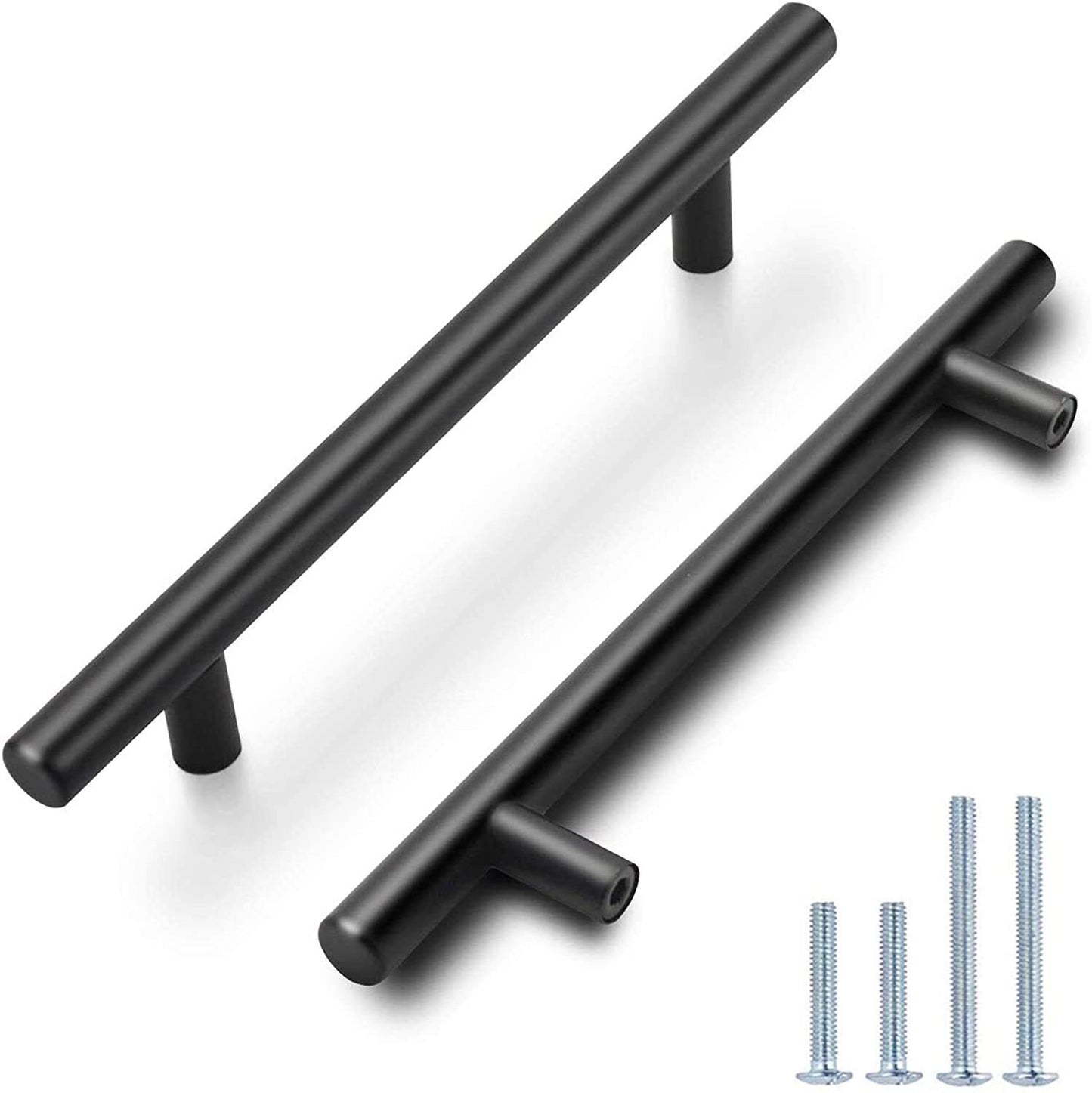 T-Bar Black Door Handles (Pack of 20)