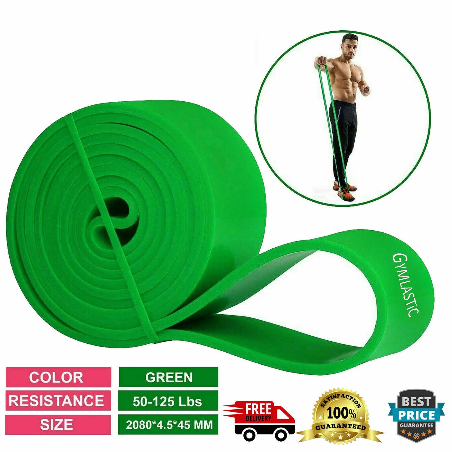 Heavy Duty Resistance Bands Pull Up Set Assisted Exercise Tube Gym Fitness