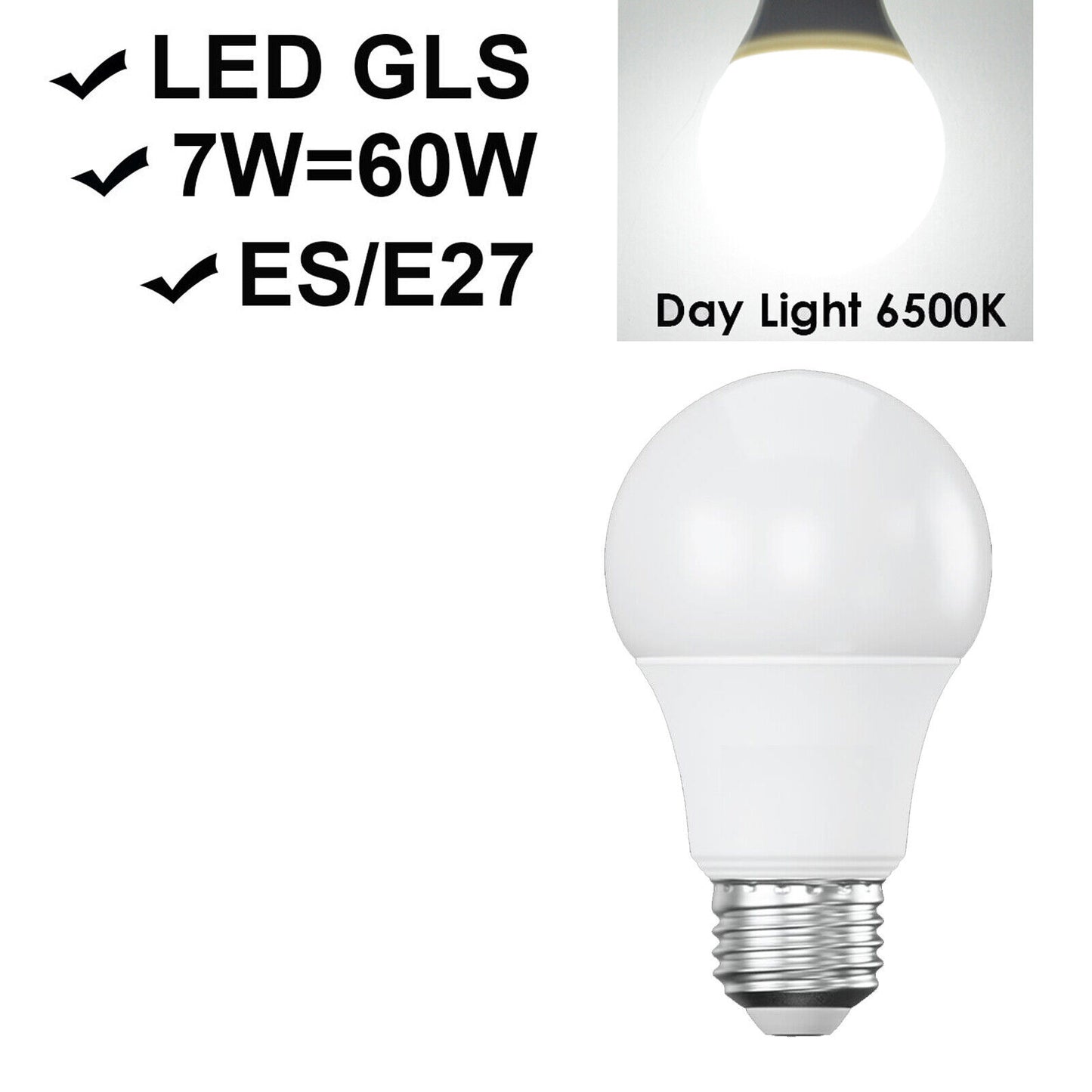 B22 Bayonet GLS LED Bulbs (Pack of 10)