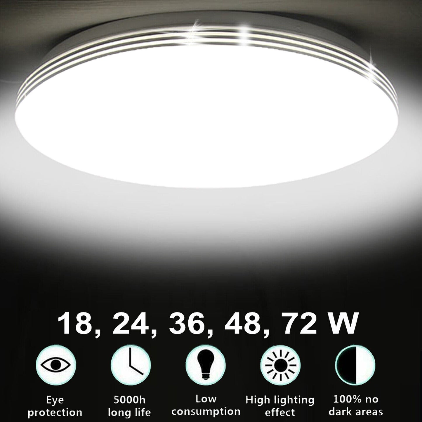 LED Ceiling Light Round Panel Down Lights