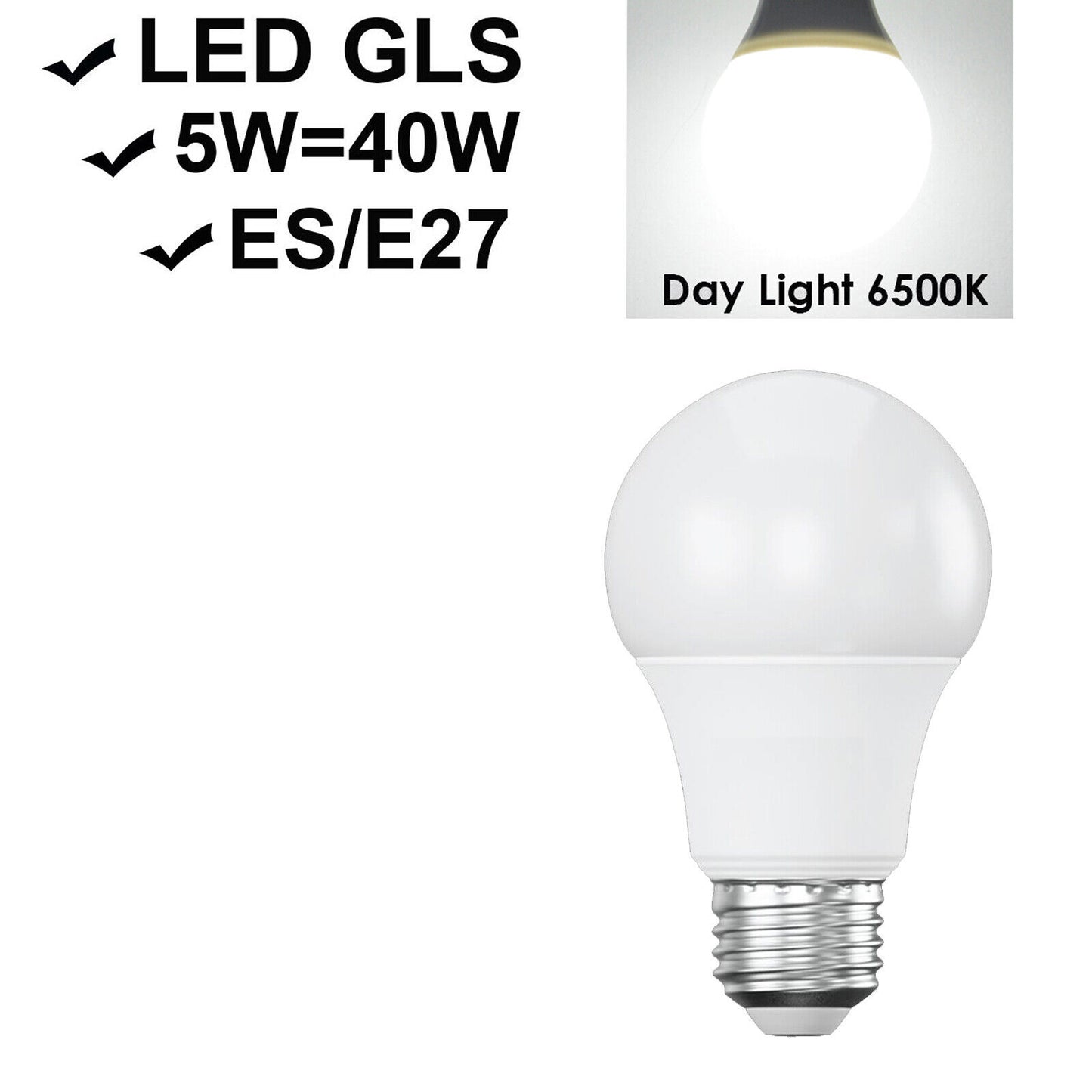 B22 Bayonet GLS LED Bulbs (Pack of 10)