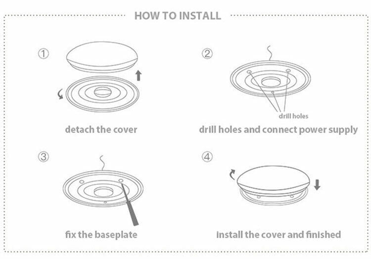 LED Ceiling Light Round Panel Down Lights