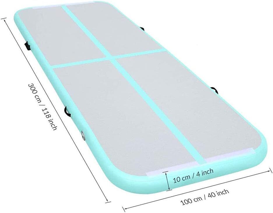 Air Track Inflatable Gymnastics Mat (10 feet) with Electric Pump