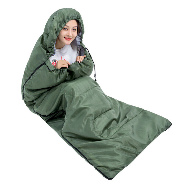 SINGLE ZIP UP ADULT SLEEPING BAG CAMPING