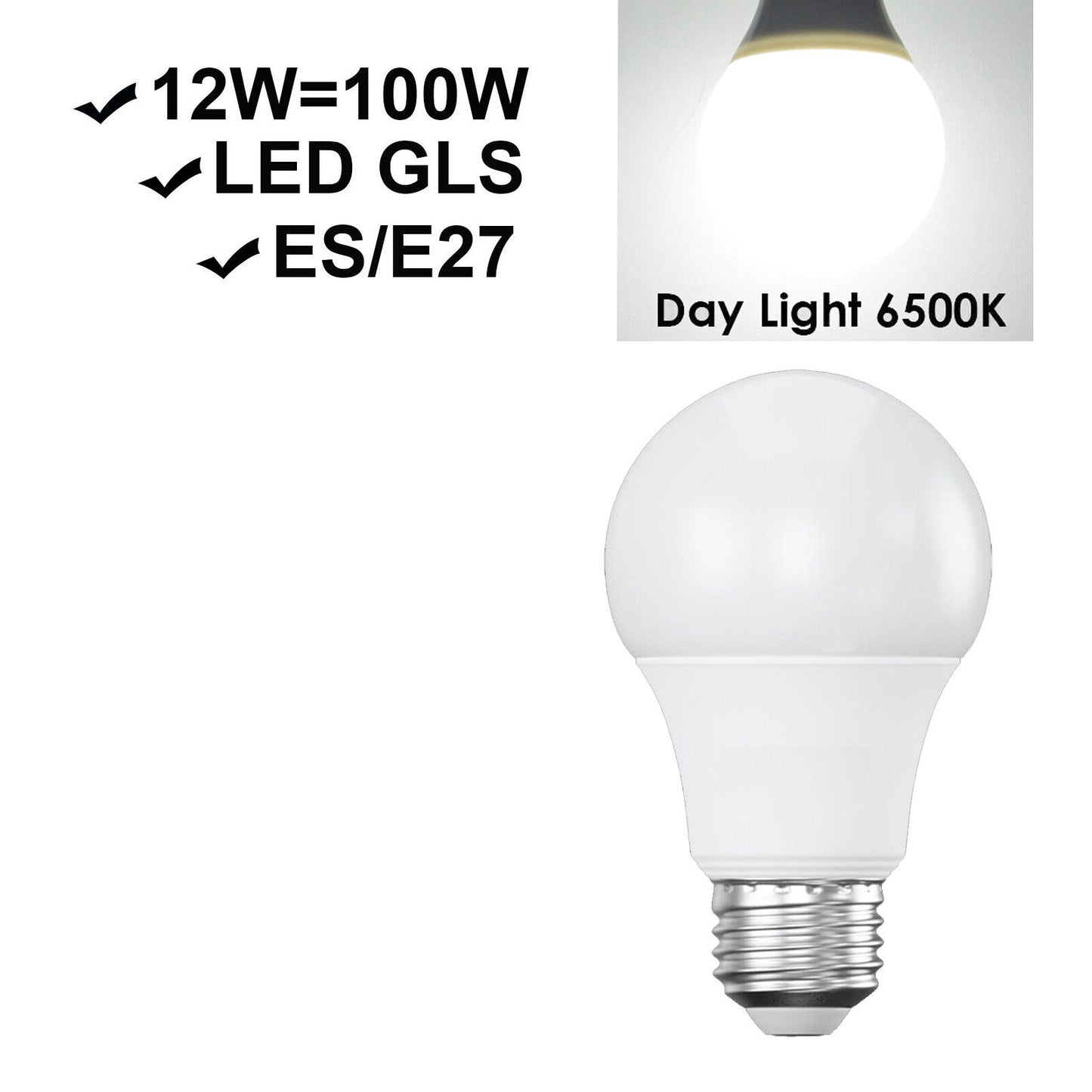 B22 Bayonet GLS LED Bulbs (Pack of 10)