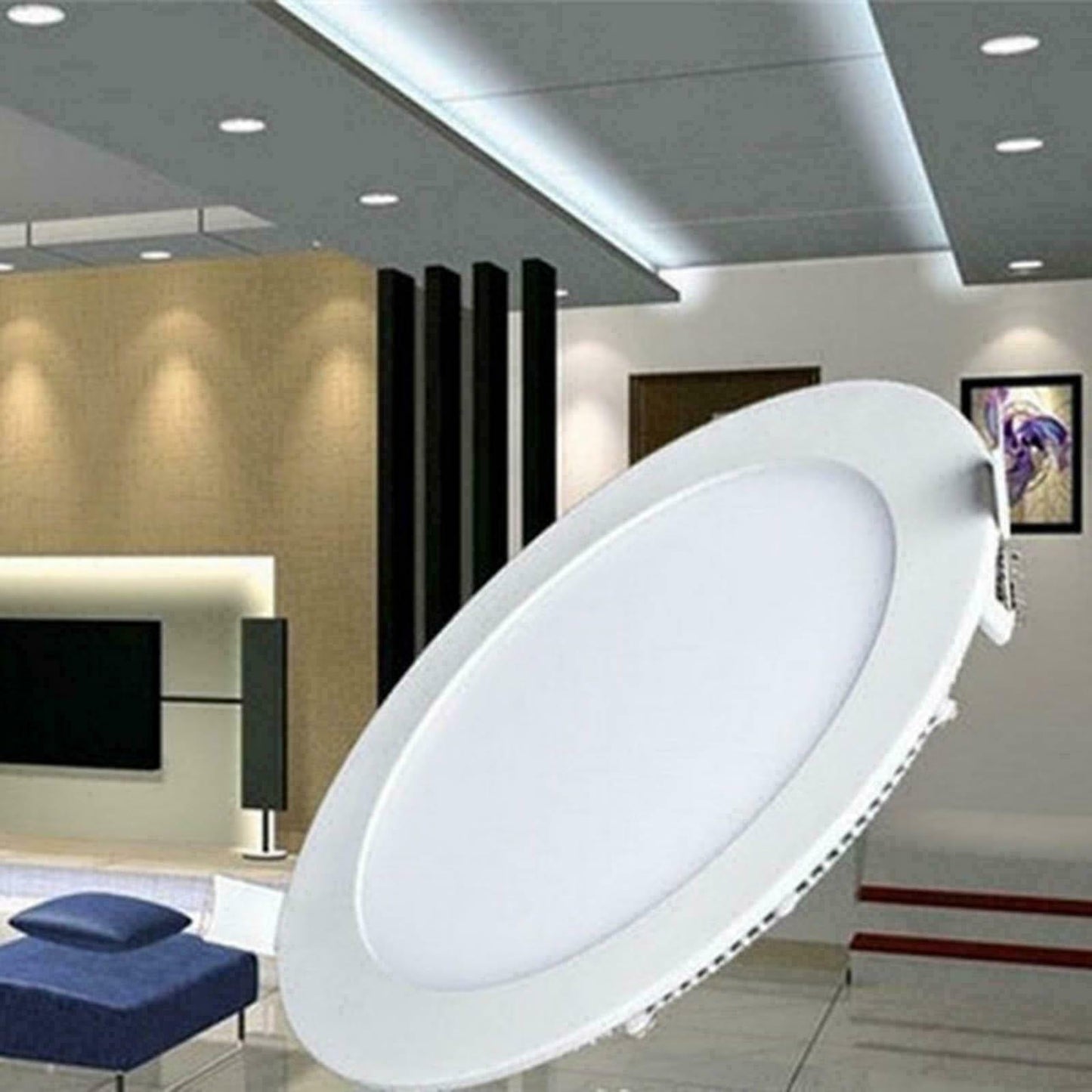 Recessed Ceiling Lights Ultra Slim Round Square Led Downlight Panel Spot Light