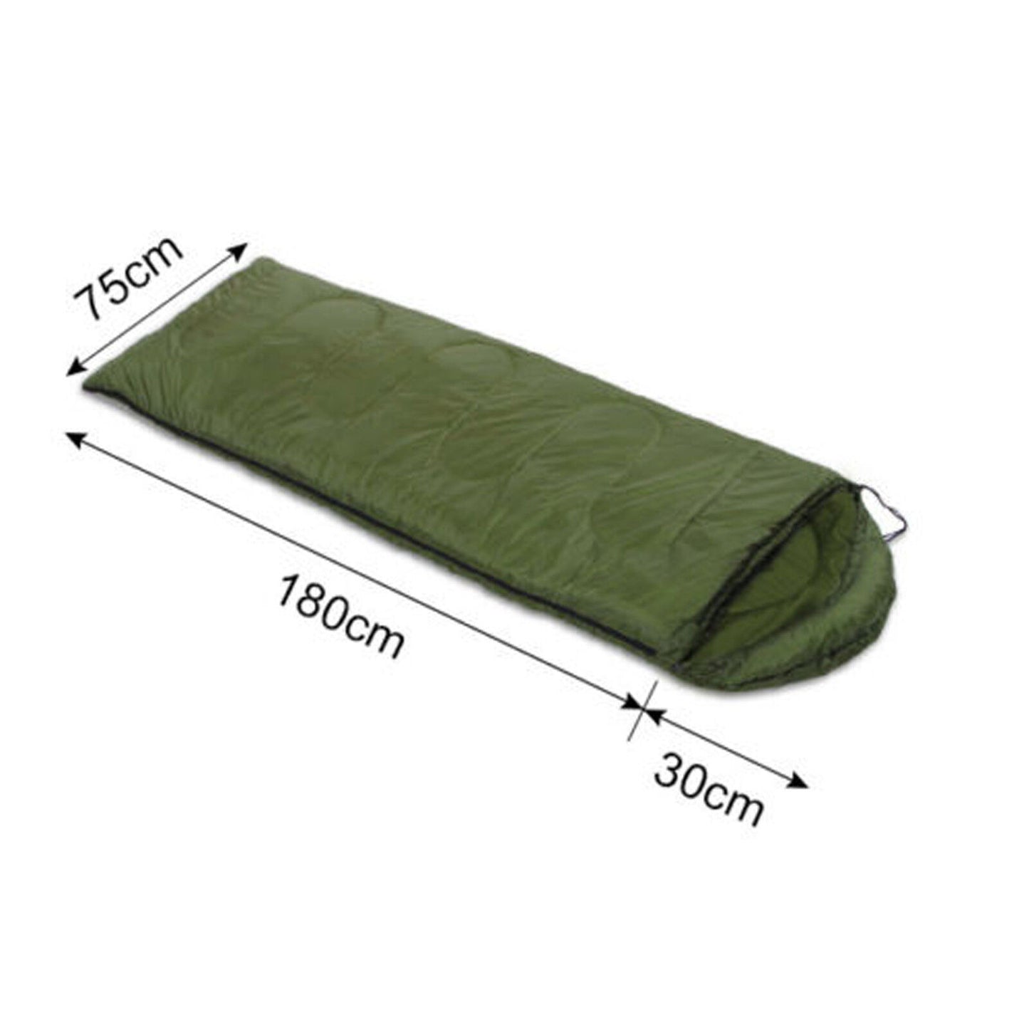 SINGLE ZIP UP ADULT SLEEPING BAG CAMPING