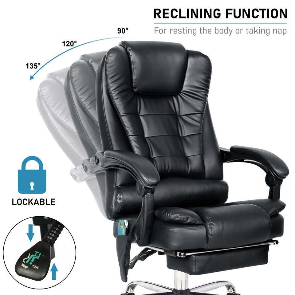 Massage Office Chair Swivel Recliner Computer Desk Gaming Chair