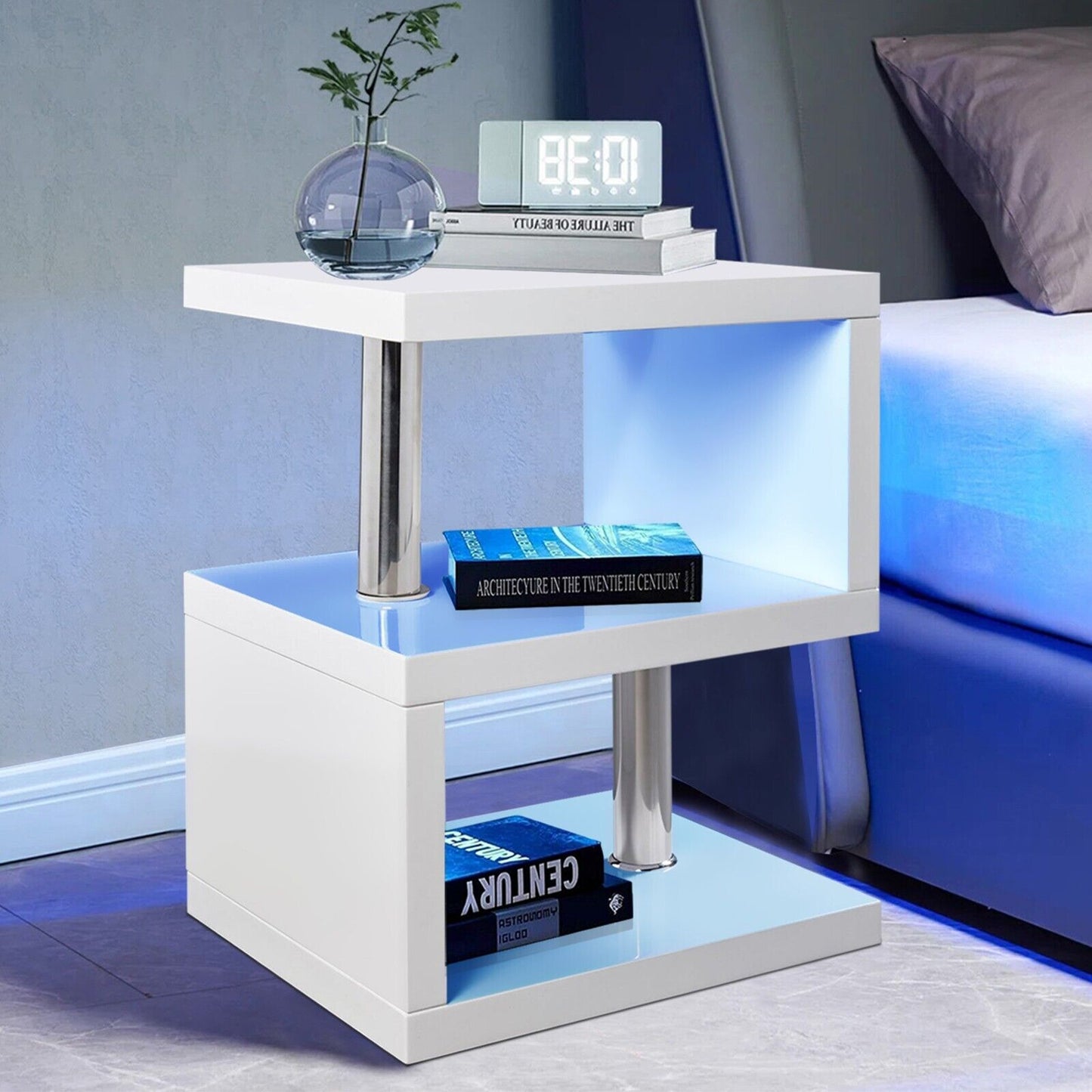 High Gloss Sofa End Coffee Table Bedside Table