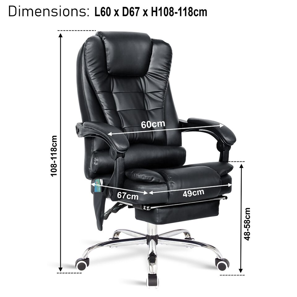 Massage Office Chair Swivel Recliner Computer Desk Gaming Chair