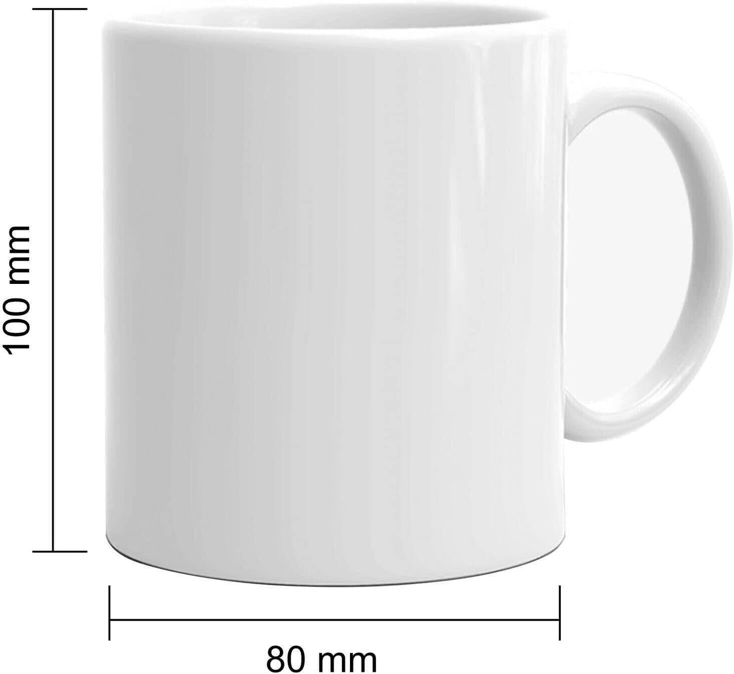 (Pack of 36) Sublimation Mugs 11oz White Large Handle + Gift Box