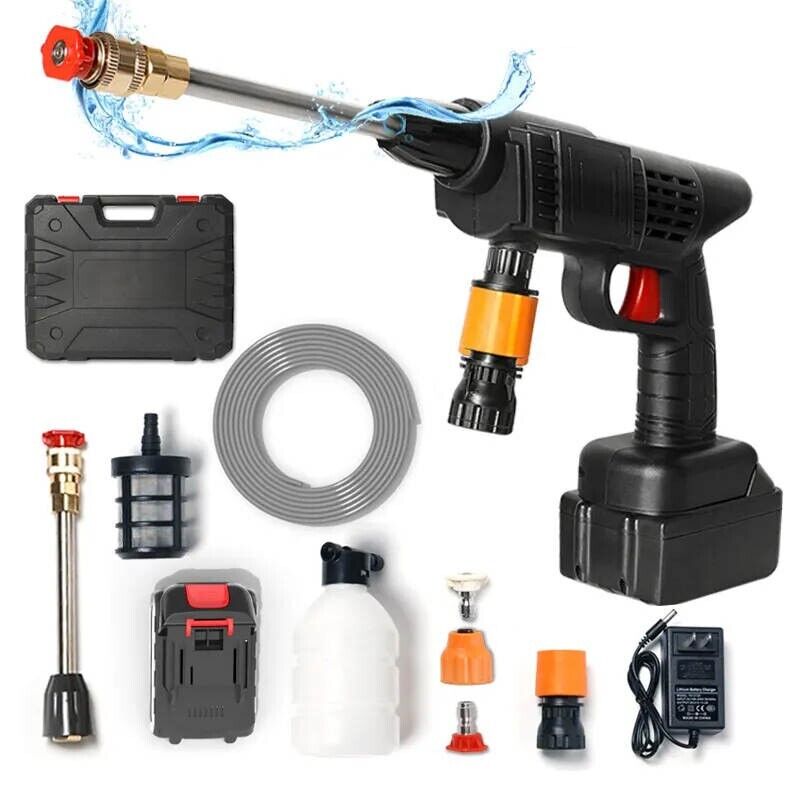 Portable Cordless High Pressure Car Washer Water Jet Gun