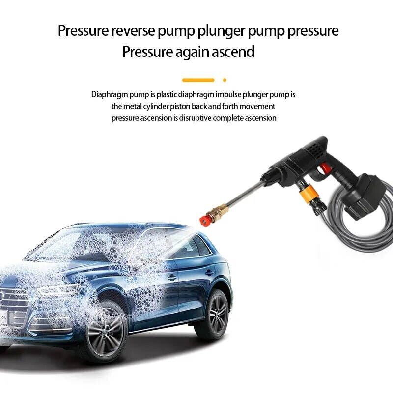 Portable Cordless High Pressure Car Washer Water Jet Gun